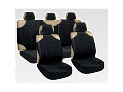 Авточехлы "майки" серые с молнией