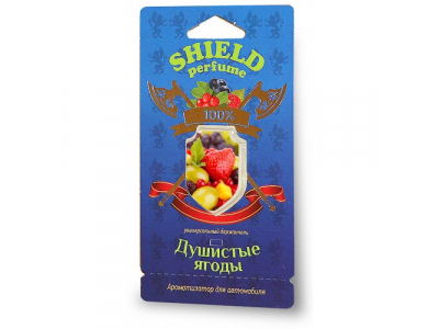 Ароматизатор FOUETTE "Shield perfume" мембранный "Душистые ягоды" S-6