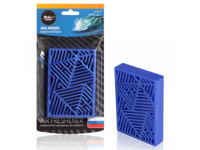 Ароматизатор под сиденье пластик "3D-лабиринт" морской бриз