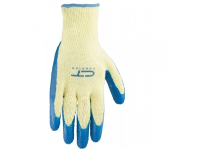 Перчатки х/б 10 класс, латексное рельефное покрытие, L // СИБРТЕХ