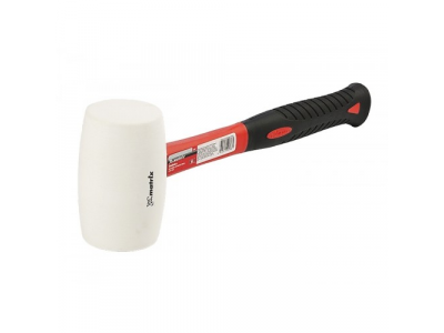 Киянка резиновая, 680 г, белая резина, фибергласовая рукоятка// MATRIX