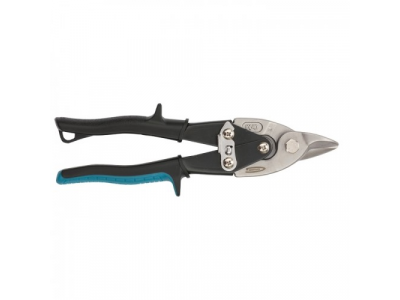 Ножницы по металлу "PIRANHA",230мм,прямой усил.рез (BULLDOG),сталь-СrMo,двухкомп.рук-ки //GROSS