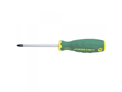 Отвертка "ANTI-SLIP GRIP" Pozidriv ® PZ2 6x100x219 мм, D71Z2100 JONNESWAY