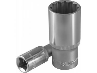 Головка торцевая глубокая 12-гранная 1/2"DR 22 мм., S04HD4722 JONNESWAY