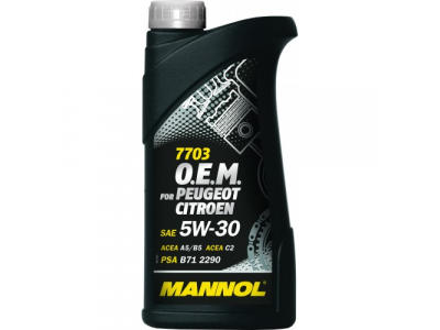 MANNOL 7703 O.E.M. 5W-30 for Peugeot Citroen 1L