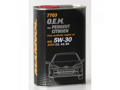 MANNOL 7703 O.E.M. 5W-30 for Peugeot Citroen 1L metal
