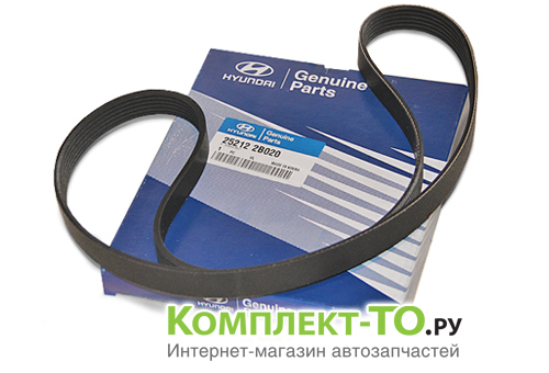 Ремень приводной Сид 6PK1255 для КИА CEED 2012 252122B020